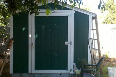 Transforming a Backyard shed into an impressionist garden
