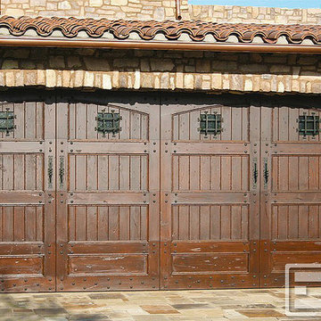 Tuscan Garage Door 13 | Garage Doors With Speakeasy Peep Holes & Deco Hardware!