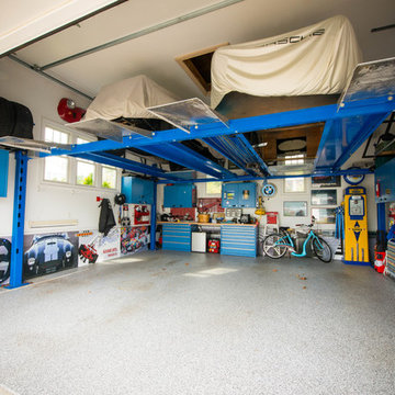 Two Car Garage With Two Lifts