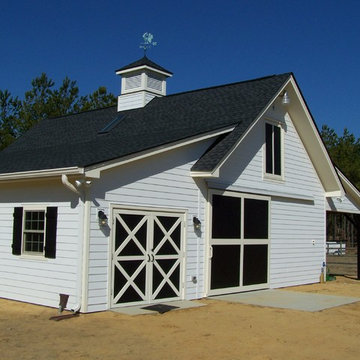 View of Barn with Weathervane