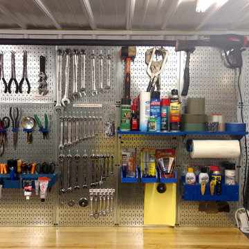 Wall Control Galvanized Metallic Metal Pegboard Tool Organization Installation