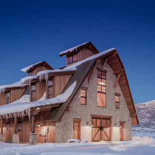 Mountain style barn photo in Denver