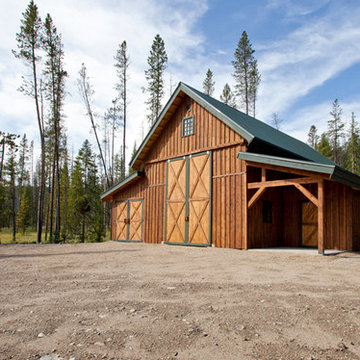 Wood Barn in Mountains of Colorado