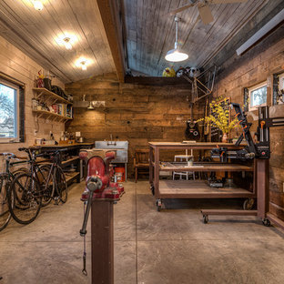 Shed - rustic shed idea in Portland