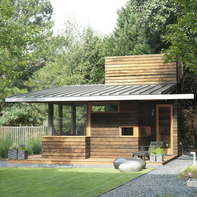 Studio / workshop shed - rustic detached studio / workshop shed idea in Atlanta