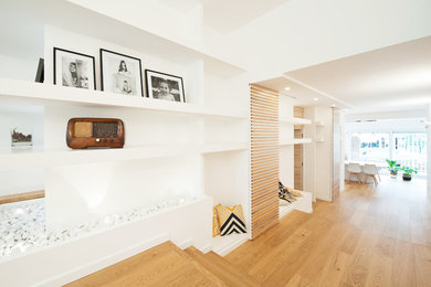 Foto di un ampio soggiorno design