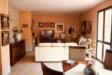 Photo of a mediterranean living room in Milan.