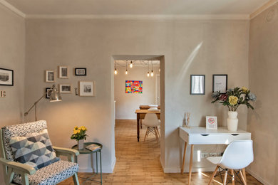 Living room - modern living room idea in Turin