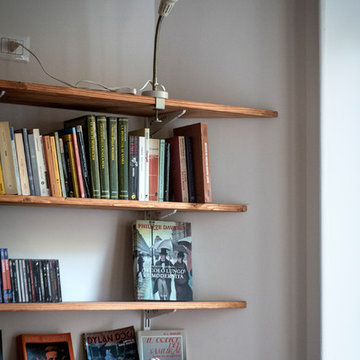 Libreria | Mensole di legno e cremagliere