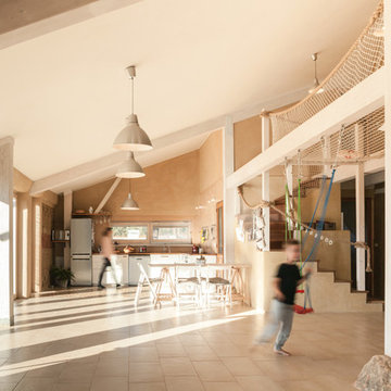 Una casa in materiali naturali