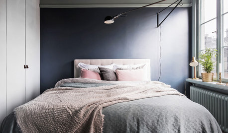 Styla sängen snyggt med plädar på längden och tvären