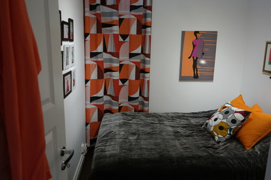 На фото: спальня в стиле модернизм