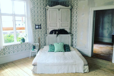 Photo of a rural bedroom in Stockholm.