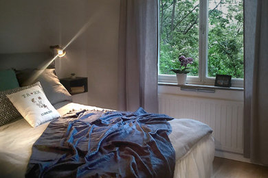 Modern bedroom in Stockholm.