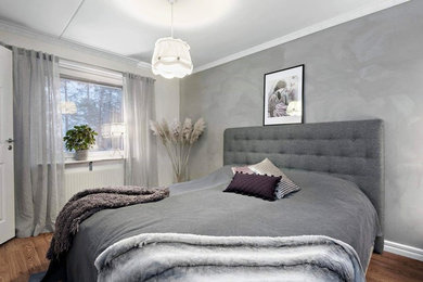 Photo of a modern bedroom in Stockholm.
