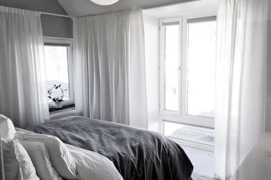 Foto di una camera da letto scandinava