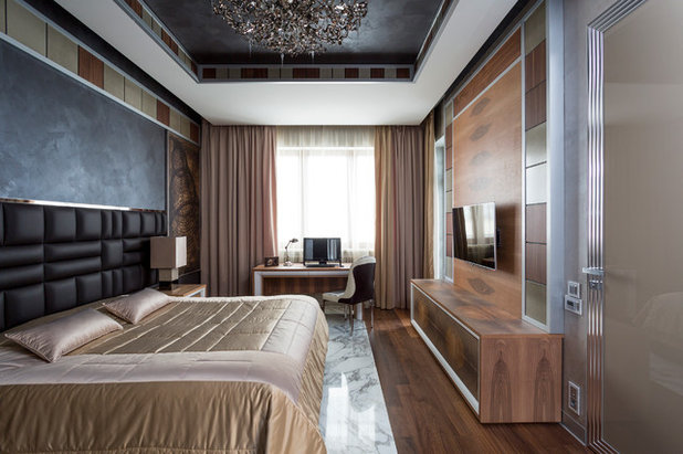 Современный Спальня by Мастерская дизайна Юлии Покровской и Инны Вольвак
