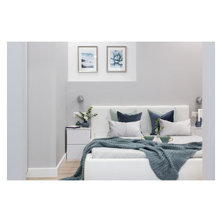 Квартира-студия 40 кв. м в ЖК Новокрасково - Contemporary - Bedroom ...