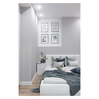Квартира-студия 40 кв. м в ЖК Новокрасково - Contemporary - Bedroom ...