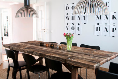 Design ideas for a scandi dining room in Wiltshire.