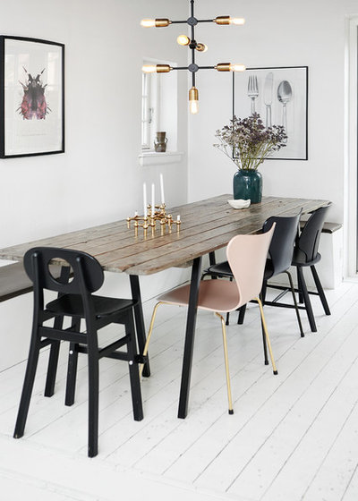 Scandinavian Dining Room by Mia Mortensen Photography