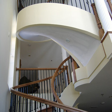 11_Custom Curved Handrail System and Stairs, Ashburn VA 20176