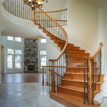 14_Entryway Transformation – Spiral Freestanding Staircase, Gainesville VA 20155
