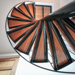 16_Spiral White Oak Treads to Fabulous Home Observatory, Fairfax VA 22032