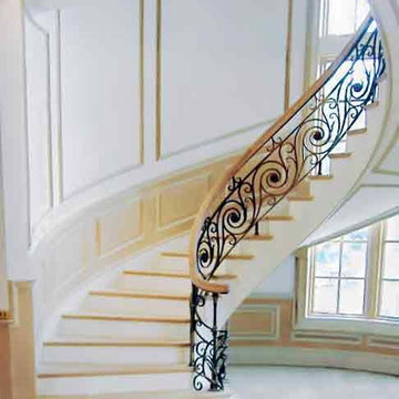 2_Elegant-Curved Freestanding Staircase, Reston, VA 20191