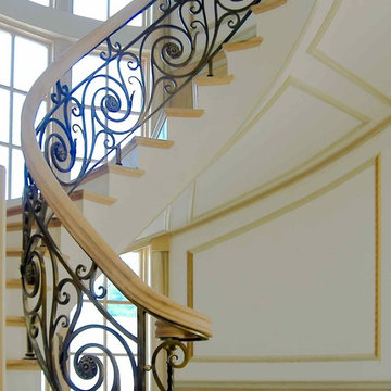 2_Elegant-Curved Freestanding Staircase, Reston, VA 20191