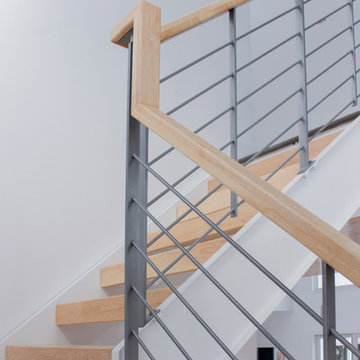 20_Minimalist Stair System in Modern Home, Fairfax, Virginia 22030