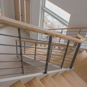20_Minimalist Stair System in Modern Home, Fairfax, Virginia 22030