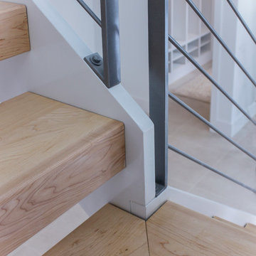 20_Minimalist Stair System in Modern Home, Fairfax, Virginia 22030