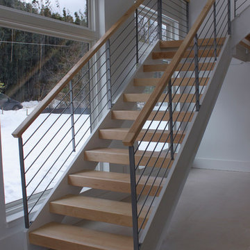 20_Minimalist Stair System in Modern Home, Fairfax, Virginia 22030