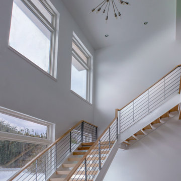 20_Minimalist Stair System in Modern Home, Fairfax, Virginia 22030