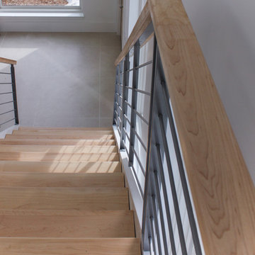 20_Minimalist Stair System in Modern Home, Fairfax, Virginia 22030