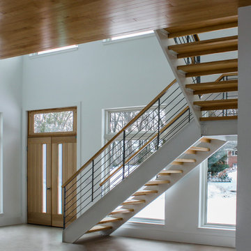 20_Minimalist Stair System in Modern Home, Fairfax, Virginia 22030