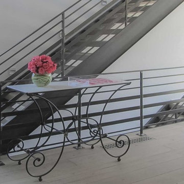 21_Industrial Stairs With Metal Balustrade & No Risers, Washington DC, 20002