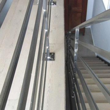 21_Industrial Stairs With Metal Balustrade & No Risers, Washington DC, 20002