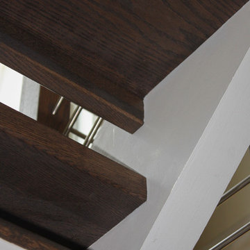 22_Stainless Steel & Dark Wooden Treads in Fabulous New Home, Vienna, VA 22180