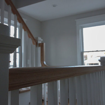 29_Beautiful Oak & White Staircase in Inviting and Quaint Home, Arlington VA 222