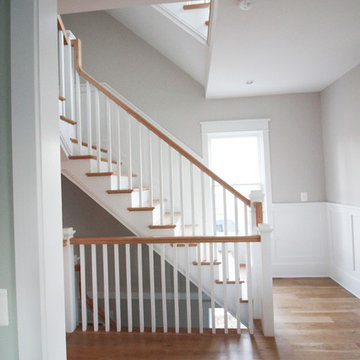 29_Beautiful Oak & White Staircase in Inviting and Quaint Home, Arlington VA 222