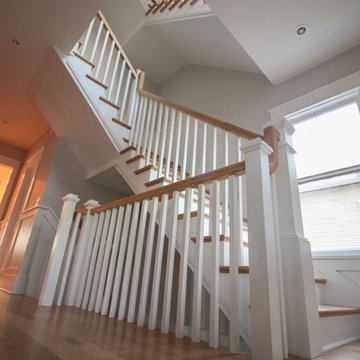 29_Beautiful Oak & White Staircase in Inviting and Quaint Home, Arlington VA 222