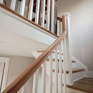 29_Beautiful Oak & White Staircase in Inviting and Quaint Home, Arlington VA 222