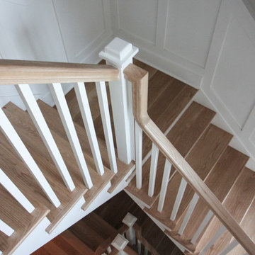 29_Beautiful Oak & White Staircase in Inviting and Quaint Home, Arlington VA 222