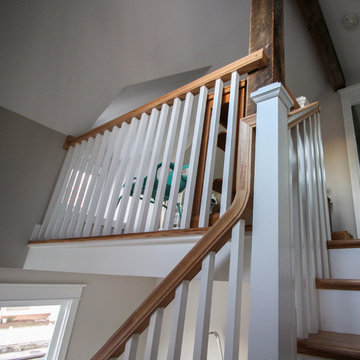 29_Beautiful Oak & White Staircase in Inviting and Quaint Home, Arlington VA 222