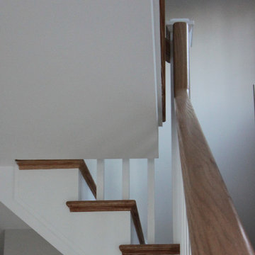 29_Beautiful Oak & White Staircase in Inviting and Quaint Home, Arlington VA 222