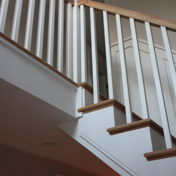29_Beautiful Oak & White Staircase in Inviting and Quaint Home, Arlington VA 222