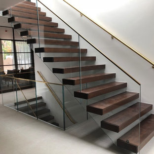 Contemporary staircase in London.