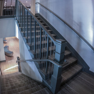 30_Industrial Style Staircase in Renovated Community Clubhouse, Arlington VA 222
